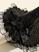 Black Gothic Lace Rose Wizard Hat Headband