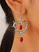 Vintage Heart-Shaped Thorn Earrings