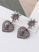 Vintage Heart Edelweiss Earrings