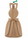 Brown 1940s Gingerbread Cookie Lollipop Bow Apron Dress