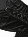 Black 1960s Gothic Flocked Dress
