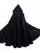 Halloween Solid Tie Hooded Cape Cloak