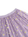 1940s Daisy Mesh High Waist A-Line Skirt