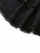 Black 1980s Gothic Layered Lace Slip Dress