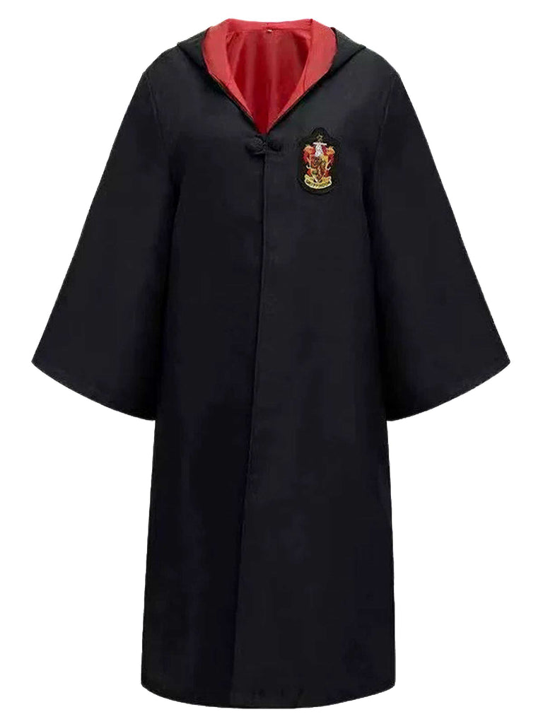 1970s Halloween Wizard School Hooded Robe Costume Set