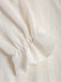 [Plus Size] Beige 1940s Floral Ruffle Sleeve Patchwork Dress