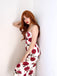 1960s Rose Suspender Pencil Dress