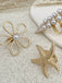 Starfish Flower Pearl Ring