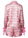 2PCS 1960s Christmas Long Sleeve Button Pajama Set