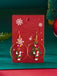 Christmas Tree & Snowman & Candy Cane Earrings
