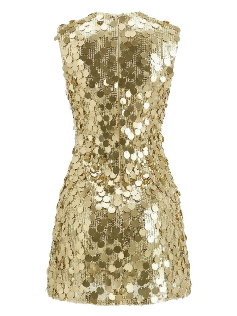 Y2k Sequin Disco Sleeveless Party Dress
