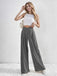 1930s Solid Cross Pleated Straight Pants