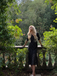 Black 1930s Polka Dot Mermaid Dress