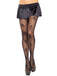 Black Gothic Skull Fishnet Tights