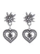 Vintage Heart Edelweiss Earrings