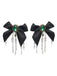Black Gothic Bow Skeleton Hand Hair Clip