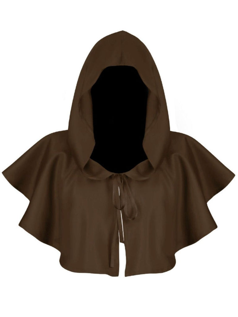 Vintage Solid Halloween Hooded Grim Reaper Cloak
