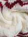 Red & White 1950s Christmas Fair Isle Knit Sweater