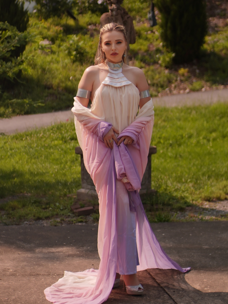 1980s Star Wars Amidala Ombre Gradient Dress