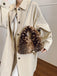 Retro Deer Style Bell Faux Fur Bag