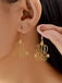 2026 Hollow-Out Alloy Drop Earrings