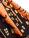 [Pre-Sale] 1950s Halloween Striped Pumpkin Haunted House Print Dress
