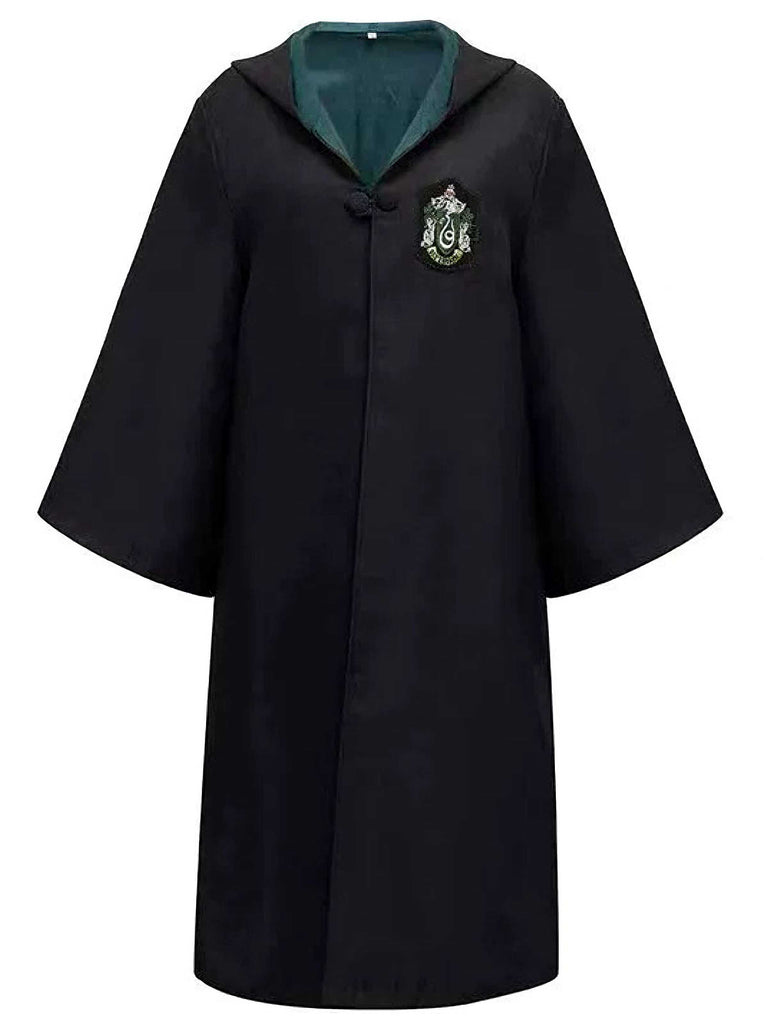 1970s Halloween Wizard School Hooded Robe Costume Set