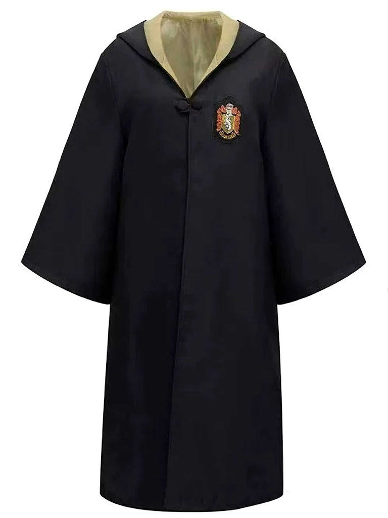 1970s Halloween Wizard School Hooded Robe Costume Set