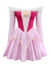 Pink 1940s Princess Off Shoulder Tulle Party Dress