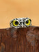 Vintage Evil Eye Owl Ring