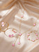 5PCS Five-Petal Flower Jewelry Set - vintage fashion, retro style