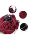 Valentine's Day 3D Floral Rose Satin Hair Claw Clip