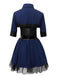 Dark Blue 1960s Police Halloween Cosplay Dress