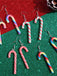 Christmas Rainbow Cane Candy Color Earrings