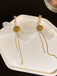 Retro Alloy 3D Bow Beaded Earrings