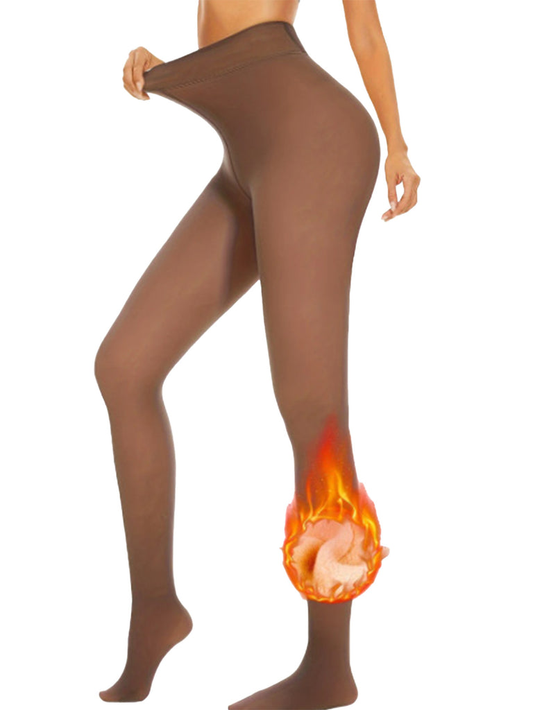 Fleece-Lined Thick Anti-Snag Warm Opaque Tights