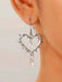 Vintage Heart-Shaped Thorn Earrings