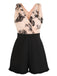 Apricot Patchwork Butterfly Lace Romper
