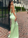 1970s Solid Satin Ruffle Backless Ruched Dress