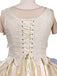 Apricot 1940s Wednesday Enid Style Dress