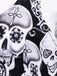 1950s Halloween Skull Sleeveless Swing Dress