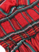 Red 1950s Halter Christmas Plaids Sleeveless Dress