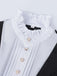 Black 1940s Nun-Style Cross Necklace Dress
