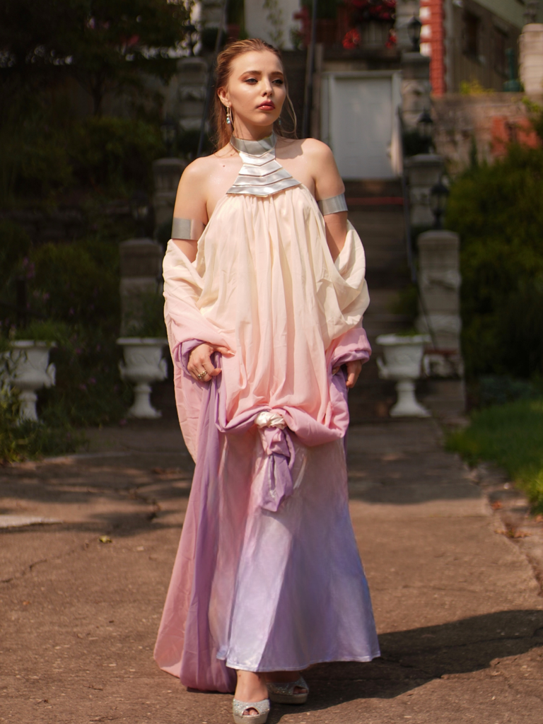 1980s Star Wars Amidala Ombre Gradient Dress