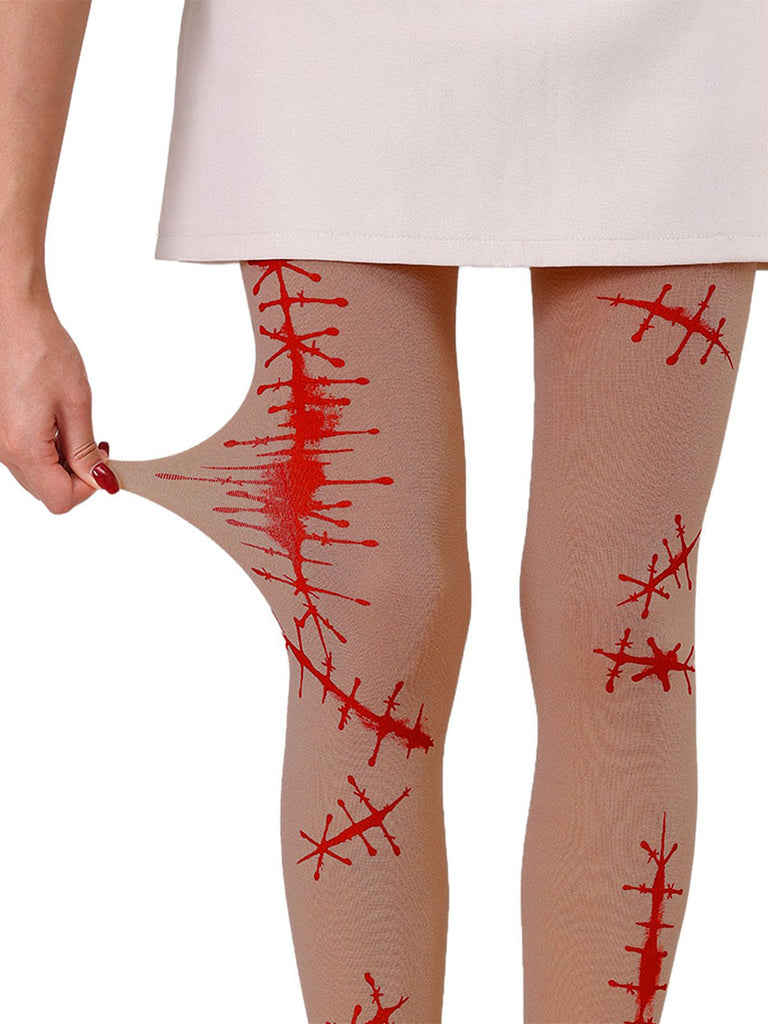 Halloween Blood Drop Vintage Pantyhose