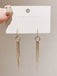 Vintage Gold Pearl Tassel Earrings