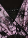 [Plus Size] 1960s Flared Sleeve Drawstring Floral Blouse