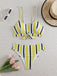 1940s Spaghetti Strap Bow Contrast Stripes Bikini