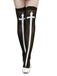 Halloween Cross Print Thigh High Stockings