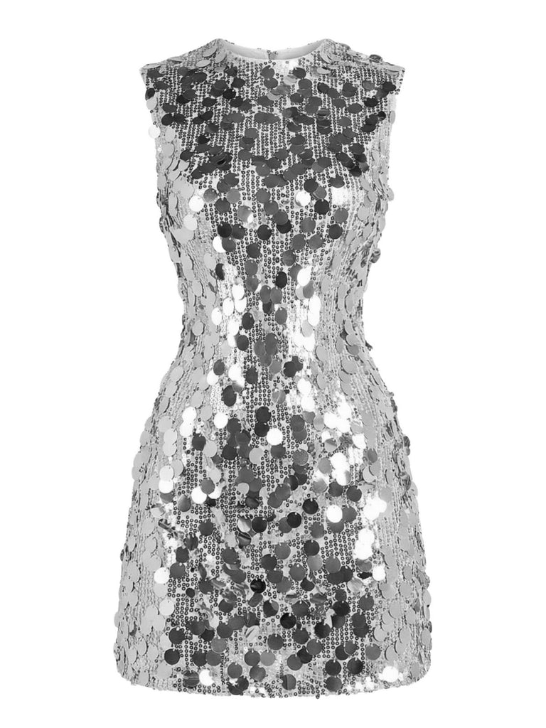 Y2k Sequin Disco Sleeveless Party Dress